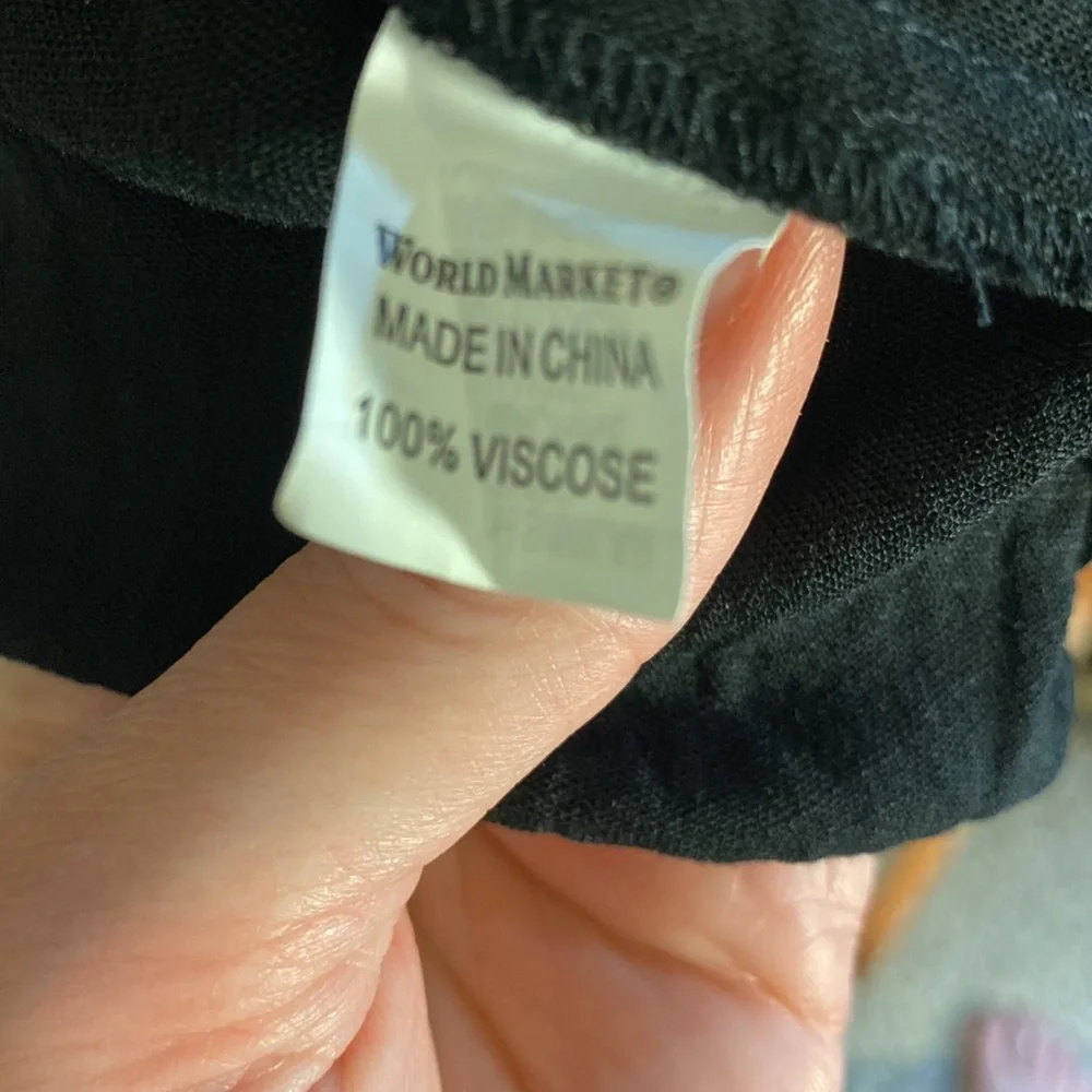 Beautiful black dress or swim coverup from WORLD MARKET size S/M